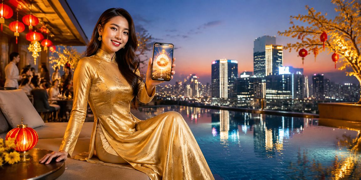 Xổ số tại Hà Nội theo phong cách áo dài truyền thống