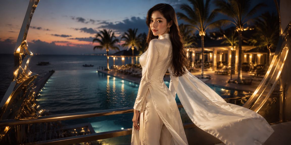 Trận đấu thể thao cá cược tại Mũi Né phong cách áo dài